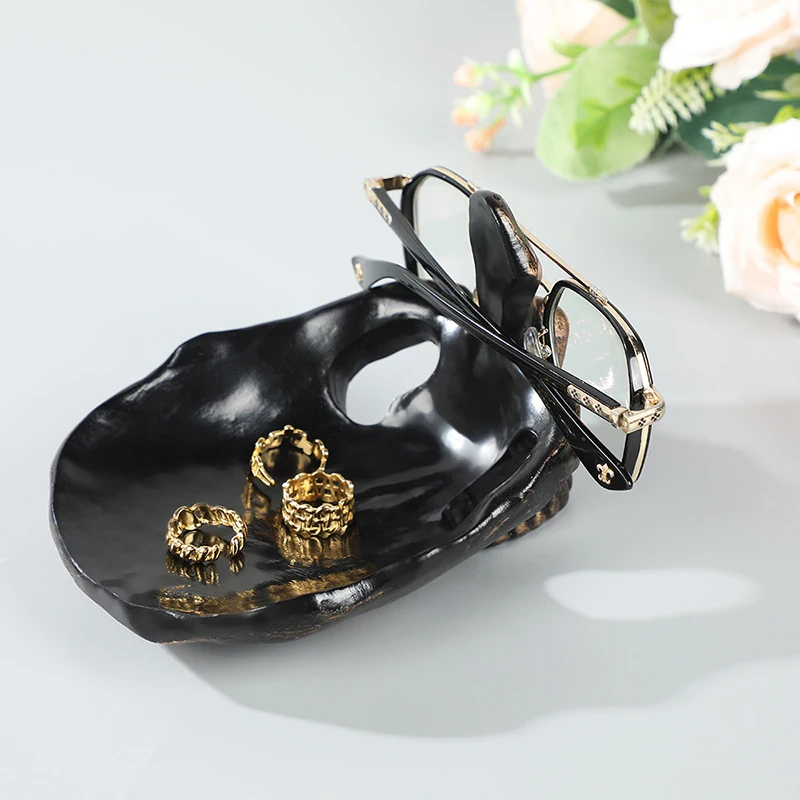 Подставка для очков с черепом настольные украшения держатель ключей скульптуры