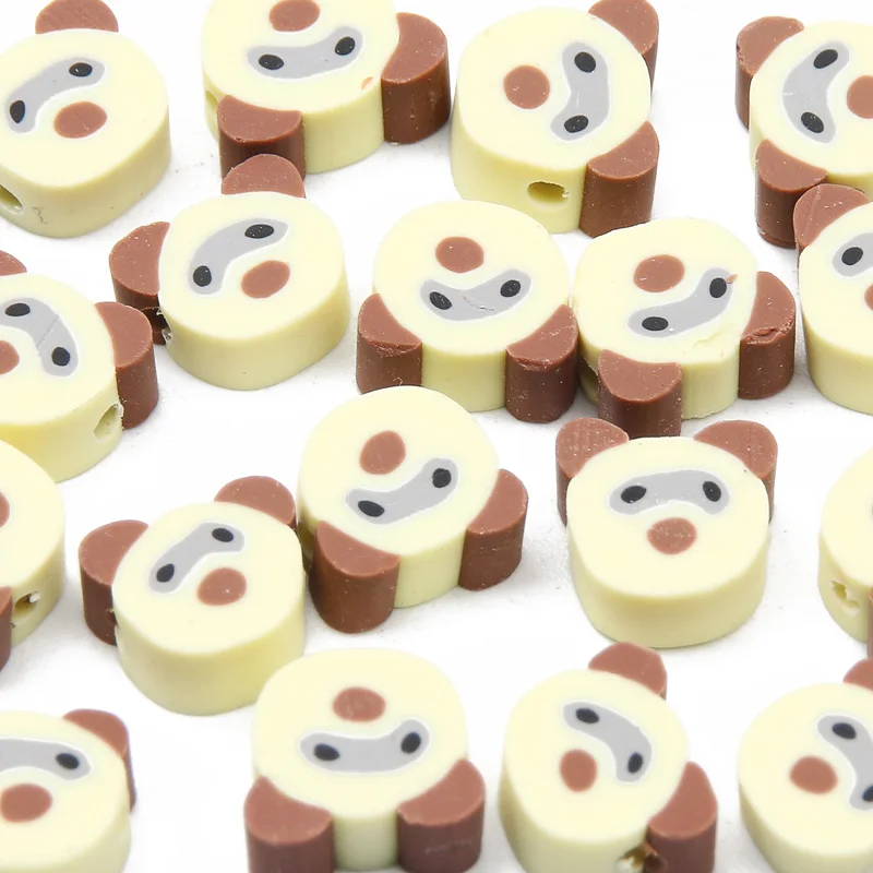 

20/50/100pcs/lot Polymer Clay Beads Cartoon Animal Beads Handmade Loose Spacer Beads For Jewelry Making Diy Bracelet Accessories