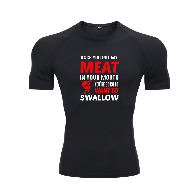 

Смешная футболка «как только вы положите мое мясо в рот шеф-повара», Популярные топы в стиле хип-хоп, хлопковые топы для мальчиков, Винтажная Футболка