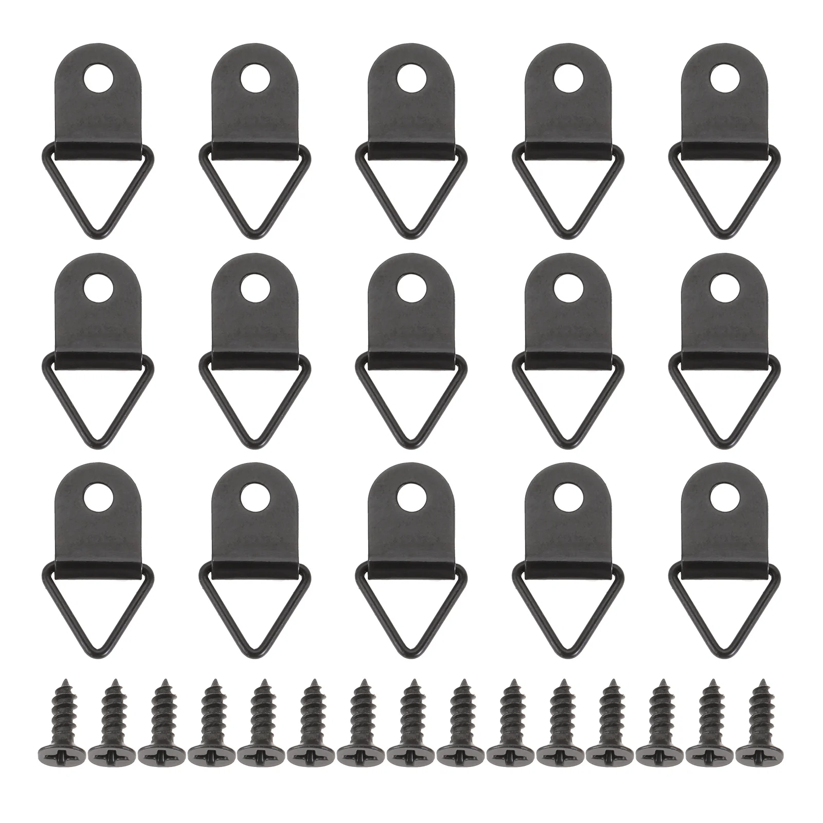 

50 шт. металлические настенные деревянные вешалки для фоторамки 21*12 мм, крючок, маленькие треугольные подвесные кольца, вешалки для фотографий с винтами