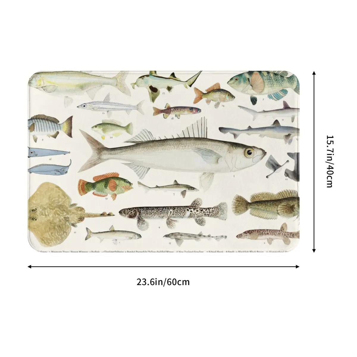 Уникальный напольный коврик рыба коллекция входная дверь Коврик Гостиная Кухня