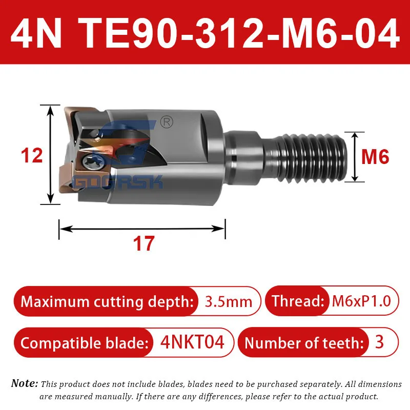 

4NTE90 Быстрая подача до прямоугольной фрезерной головки 4NTE90 Стопорная головка 4NKT Двусторонние инструменты для вставки фрезы с четырьмя краями