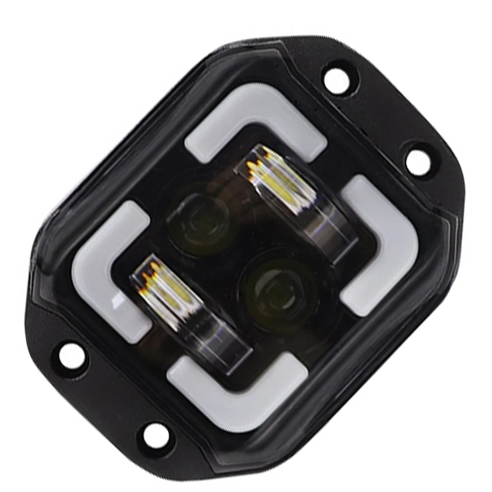 1 шт. 12 В-24 В белый свет + желтый синий 60 Вт 4 5 дюйма встроенный рабочий светильник