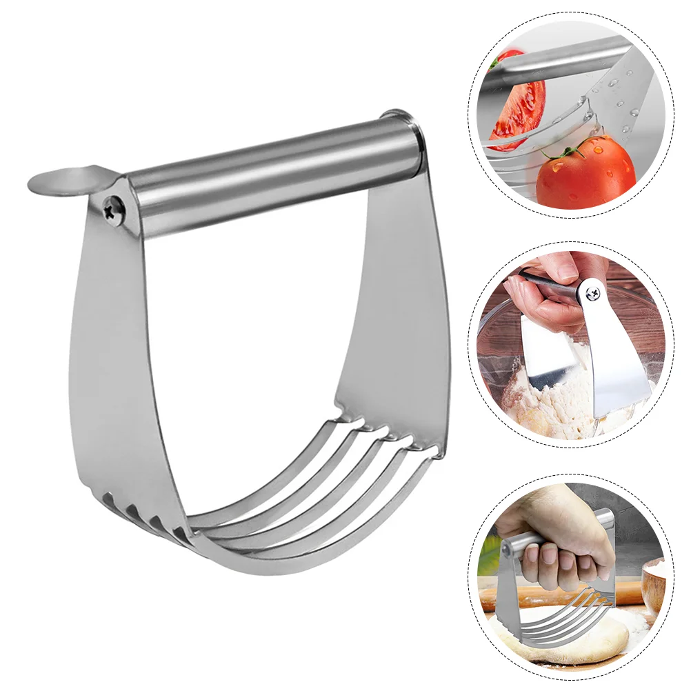 

Pastry Blender Dough Scraper Stainless Hand Steel Mixer Chef Bench Pie Flour Butter Utensils Kitchen Duty Heavy Bread Tools