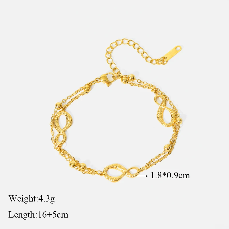 EILIECK 316L нержавеющая сталь геометрические символы очаровательный браслет для