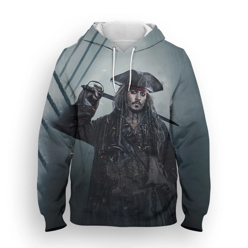 

2022 Spring/Autumn Men's Sweater Disney Pirates of the Caribbean 3D Printed Harajuku Men's Hoodie