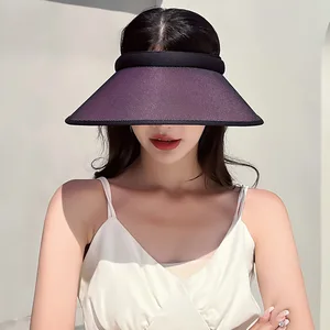 Panama Fashion Sun Hat Empty Top 2022 for Women Summer Hat Sun Protection Outdoor Sports Fishing Vacation Beach Chapeau UPF 50+ Panama Fashion Sun Hat Empty Top 2022 for Women Summer Hat Sun Protection Outdoor Sports Fishing Vacation Beach Chapeau UPF 50+