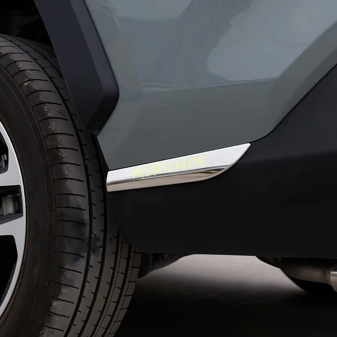 

Stainless Steel Rear Bumper Side Cover Trims Fender For 2019-2022 Toyota RAV4 Suzuki Across Accessories