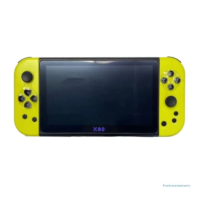 Портативная игровая консоль X80 в стиле ретро ​​7 дюймов четырехъядерный
