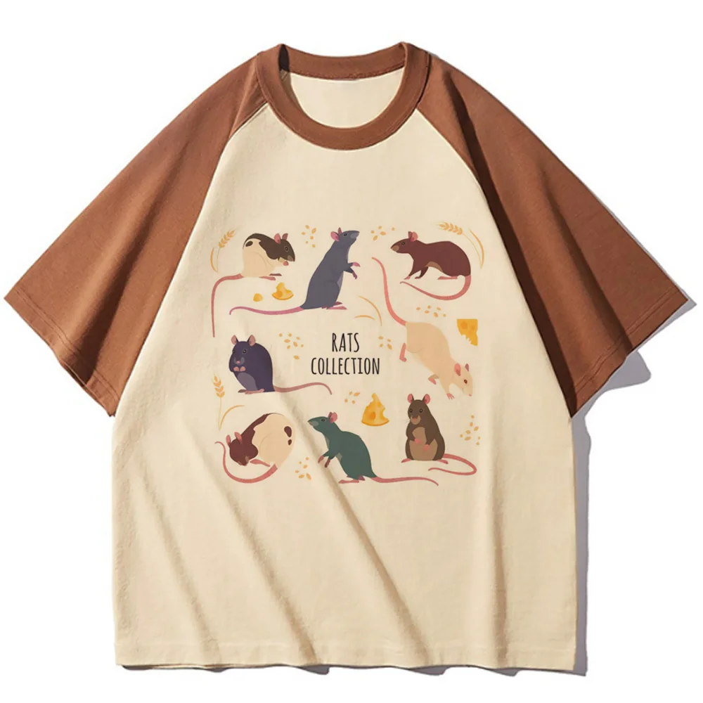 Футболка с изображением крысы женская футболка рисунком для отдыха