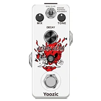yoozic lef 3800 guitar reverb effect pedal digital pedals ocean verb pedal room spring shimmer 3 modes with true bypass