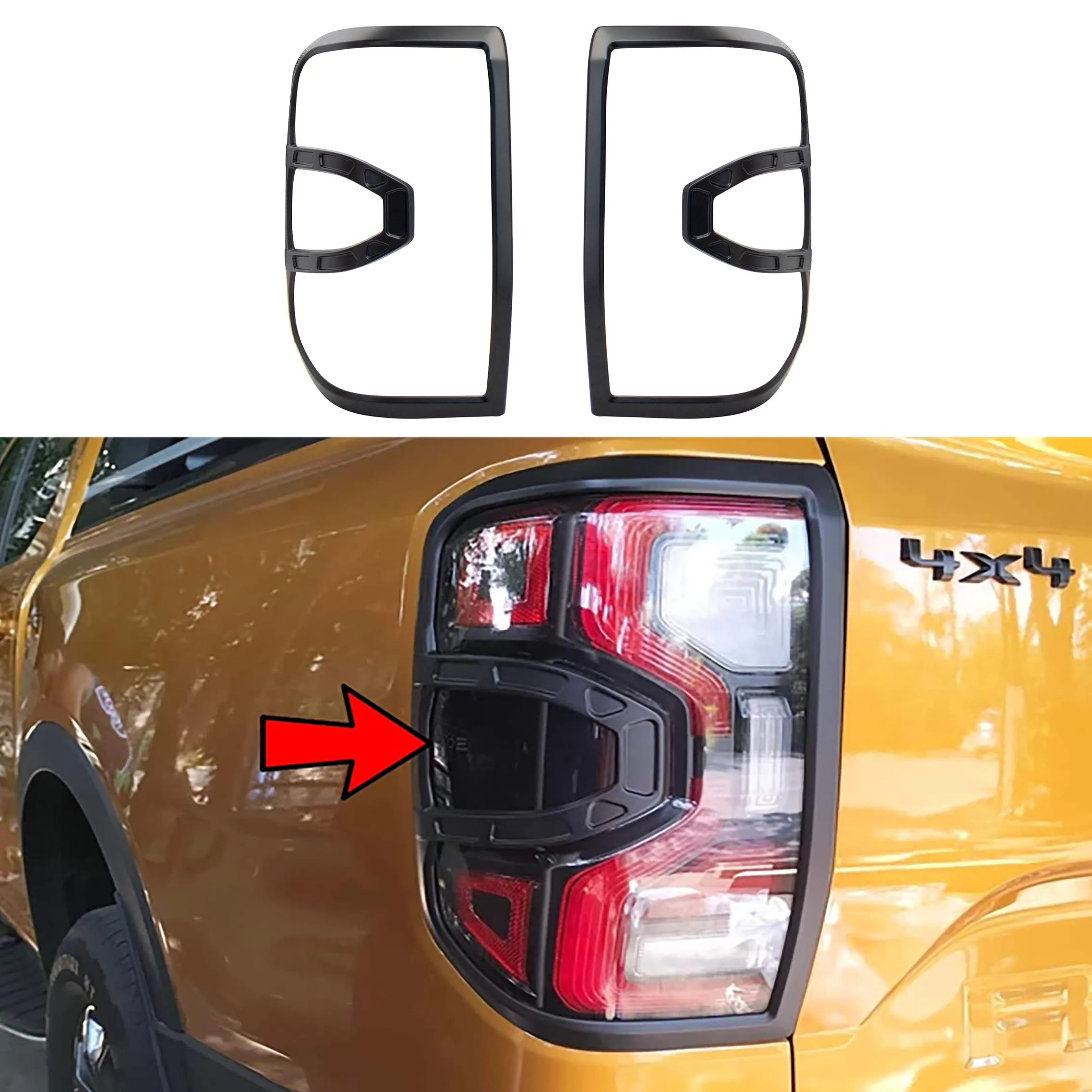 

Задняя задняя крышка фонаря для Ford Ranger 2022 2023 T9 Wildtrak Sport 4X4 аксессуары следующего поколения