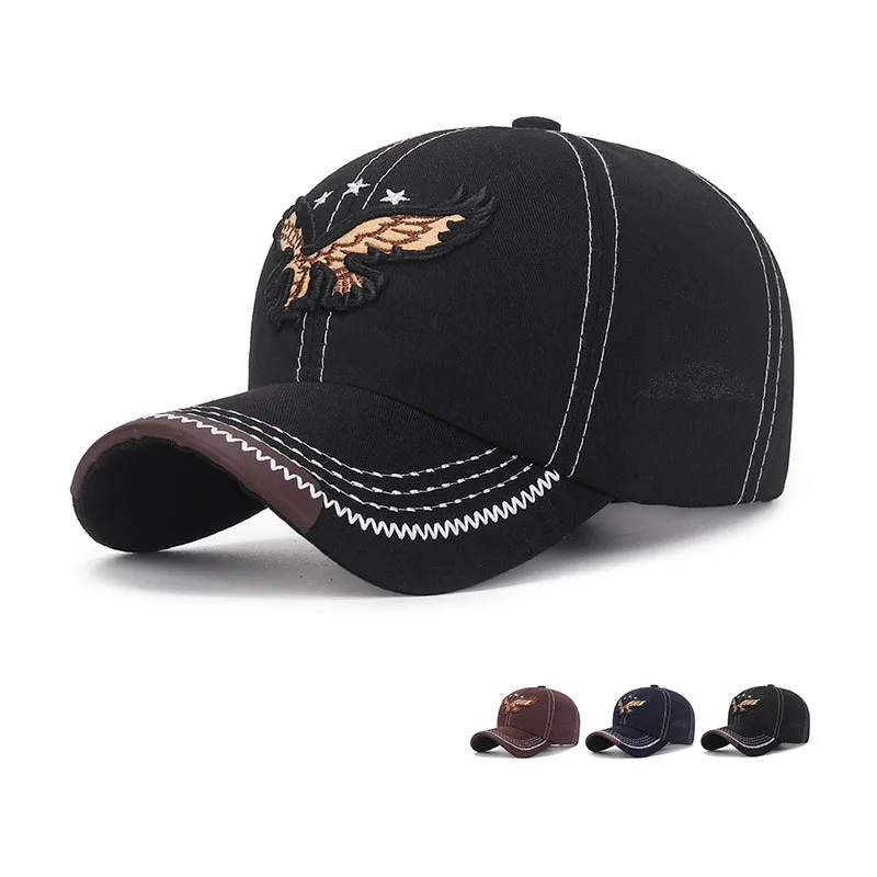 

Мужская винтажная бейсболка с вышивкой орла, летняя дышащая бейсболка