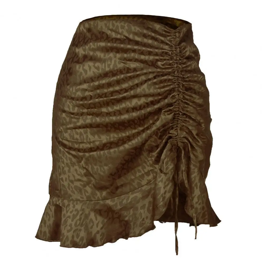 

2022 women's European and American wind bag hip skirt a rope thread skirt cultivate one's morality short skirt skirts