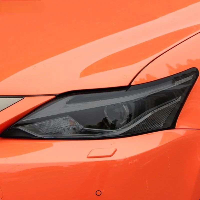 

2 pieces of Lexus CT CT200h 2011-2020 accessories car headlights protective film vinyl protection transparent black TPU sticker