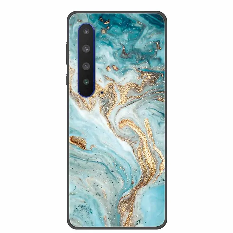 6 4 дюйма для острых Aquos R5G чехол мраморная Мягкая силиконовая Противоударная