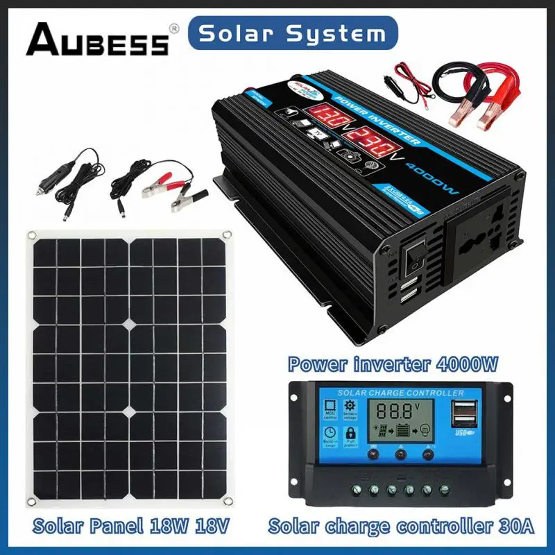 

Портативный Автомобильный контроллер заряда с экраном 12 В трансформатор модифицированный синусоидальный сигнал два порта Usb модифицированный синусоидальный сигнал 6000 Вт