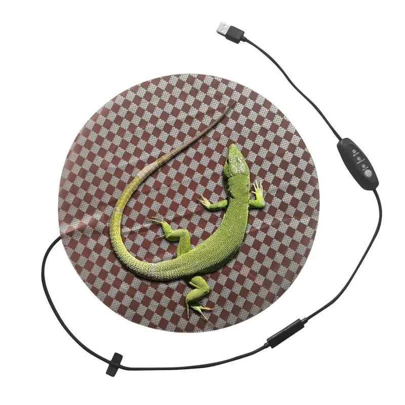 

Reptile Heat Mat 8.5W Reptile Terrarium Climbing Pet Heating Warm Pads Temperature Adjustable Mats Reptiles Supplies
