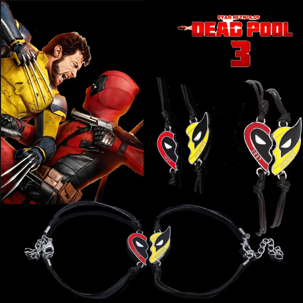 Супер Марвел Дедпул 3 Фильм Браслет Унисекс Металлический С Подвеской В Форме