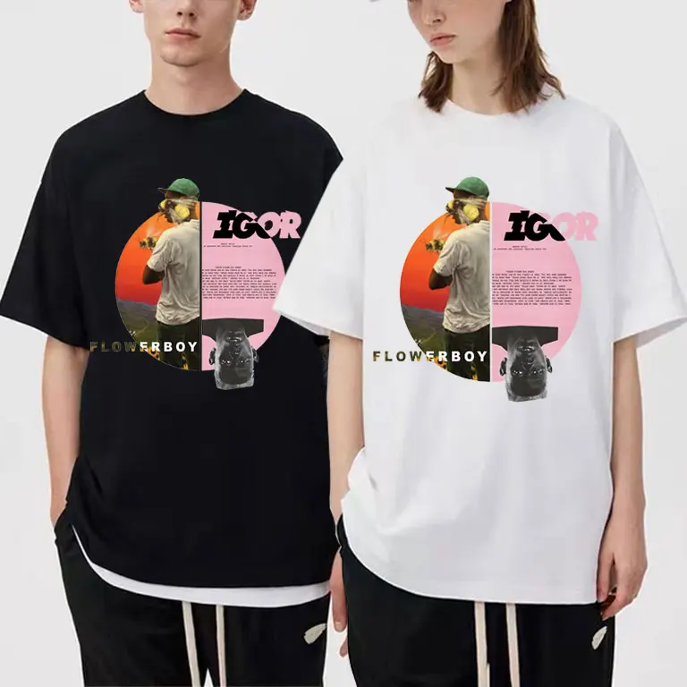 

Golf Wang Igor Tyler The Creator Flowerboy Rapper Hip Hop Music Album T-shirts Men Women Oversized Tee Man Fashion Brand T Shirt