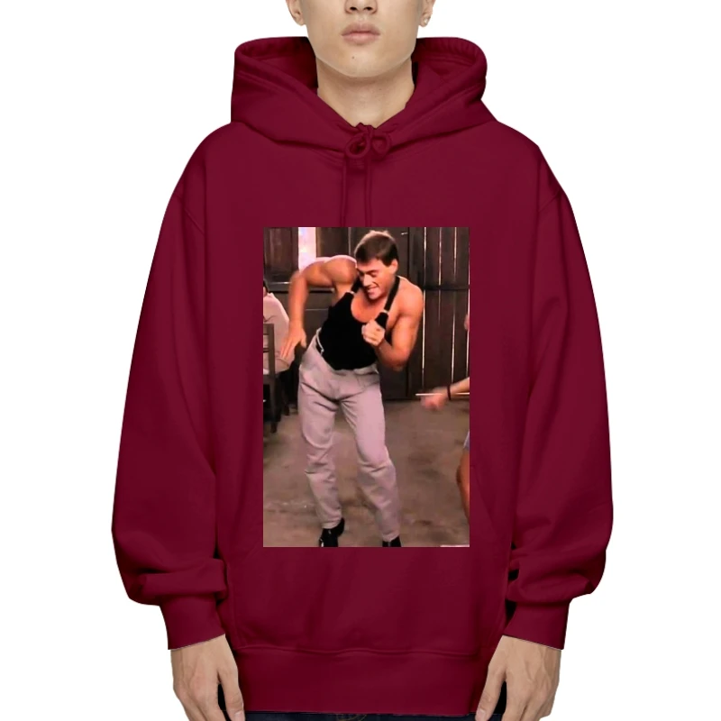 

Hoodi VAN DANCE DAMME MOVIE CLASSIC RETRO EDM KICKBOXER FILM FUNNY HUMOR MEN Outerwear