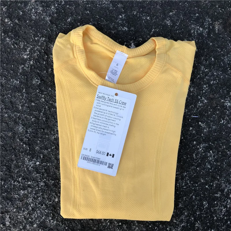 Solid Color Luluwomen Sports Long Sleeve Fitness Yoga Shirt Top Round Neck Blouses Thumb Jack Comprehensive Training Custom Logo