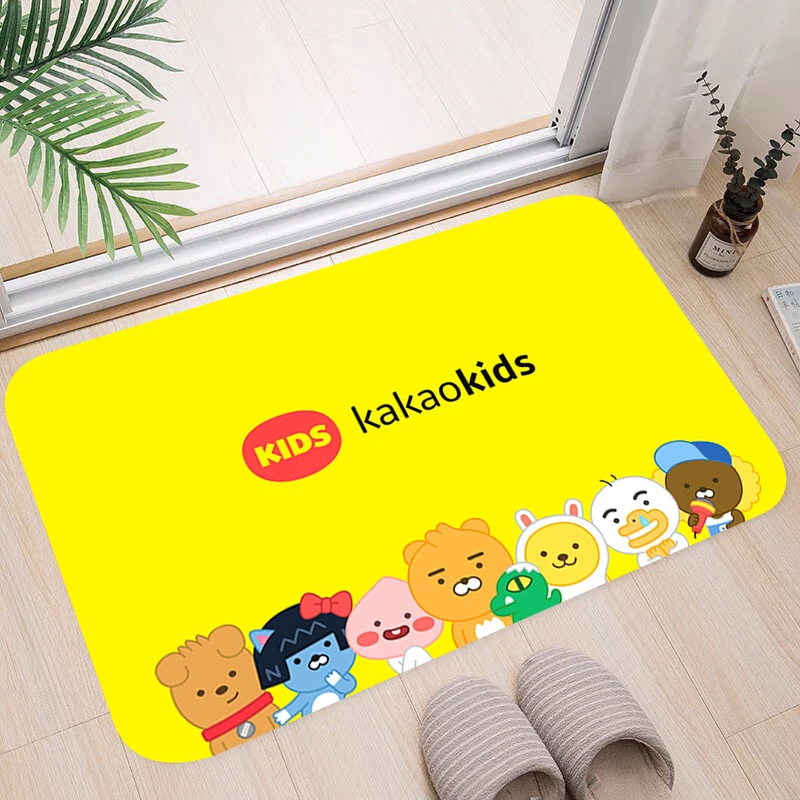 

Doormat Entrance Door Mats K-Kakaos-friends Carpet Living Room Mat Welcome Home Doormats Washable Non-slip Kitchen Rug Bath Rugs