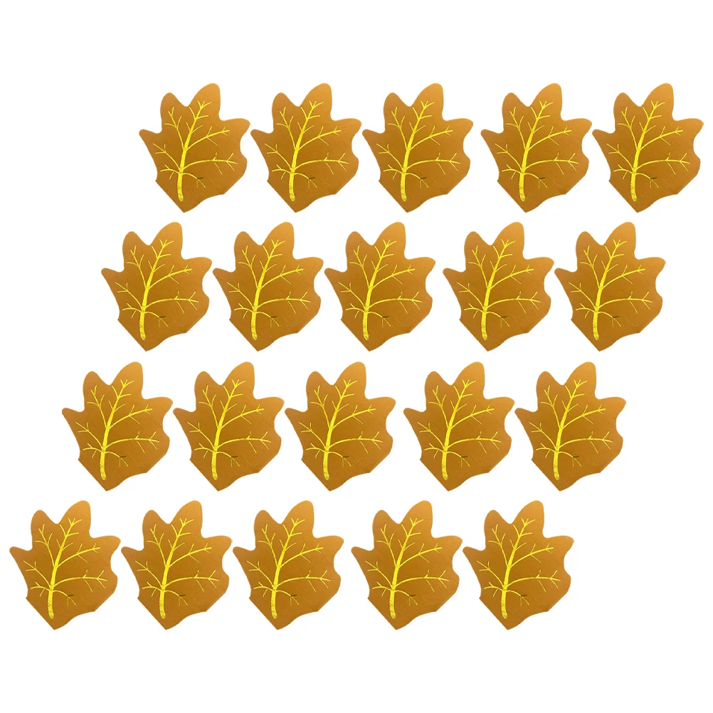

20 Sheets of Decorative Paper Napkins Maple Leaf Shaped Napkins Party Napkin Decors Maple Leaf Decors
