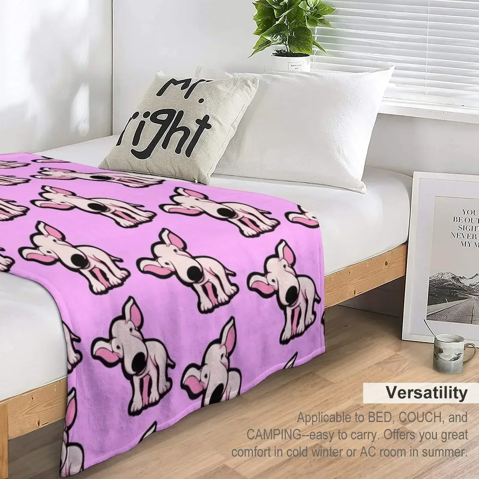 Милое детское бледно-розовое одеяло EBT Puppy роскошное утолщенное модное для