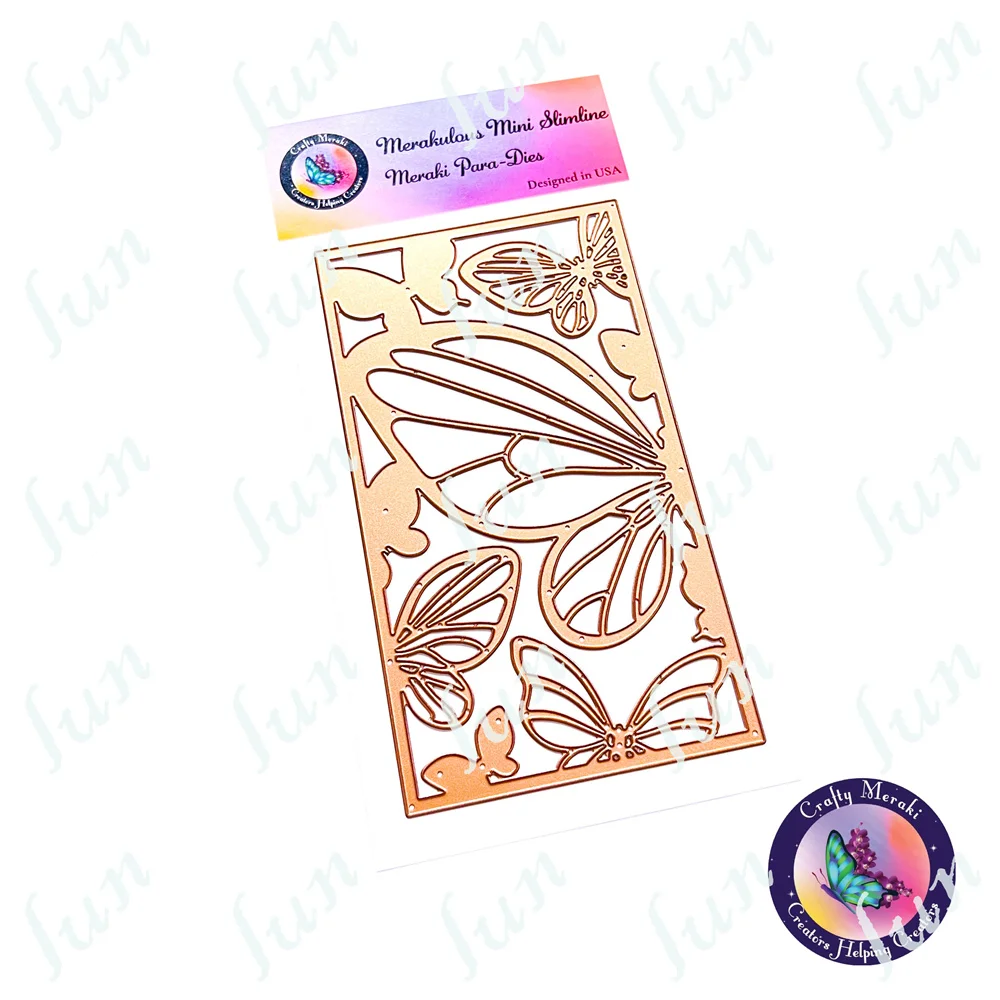 

New Metal Cutting Dies Butterflies Frame Background Cut Die for Scrapbook Embossing Mold Diy Paper Greeting Cards Coloring 2022