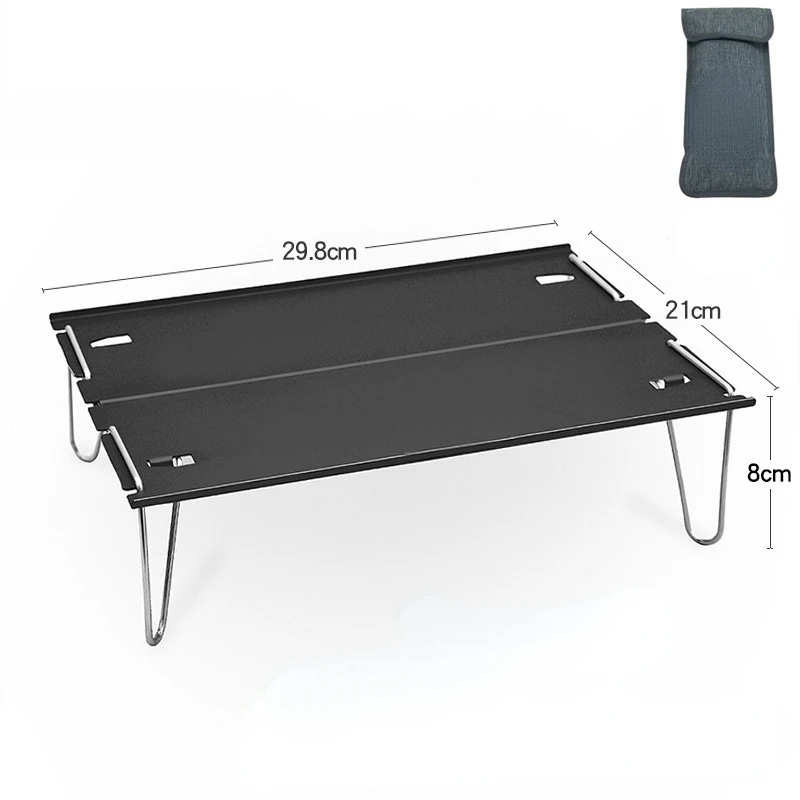 

Camping Barbecue Table Outdoor Picnic Desk Lightweight Hard-Topped Folding Table Aluminium Alloy Mini Table with Carry Bag6