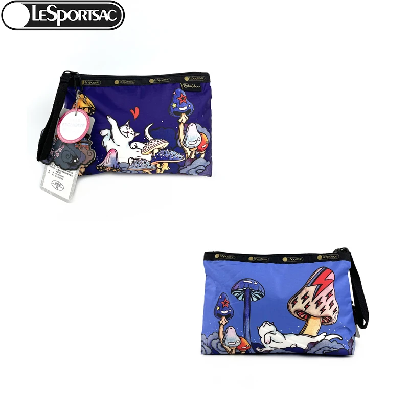 

Kawaii аниме мультфильм Lesportsac Печатный клатч Повседневный макияж сумка для хранения большой емкости запястье сумка для мамы 8236