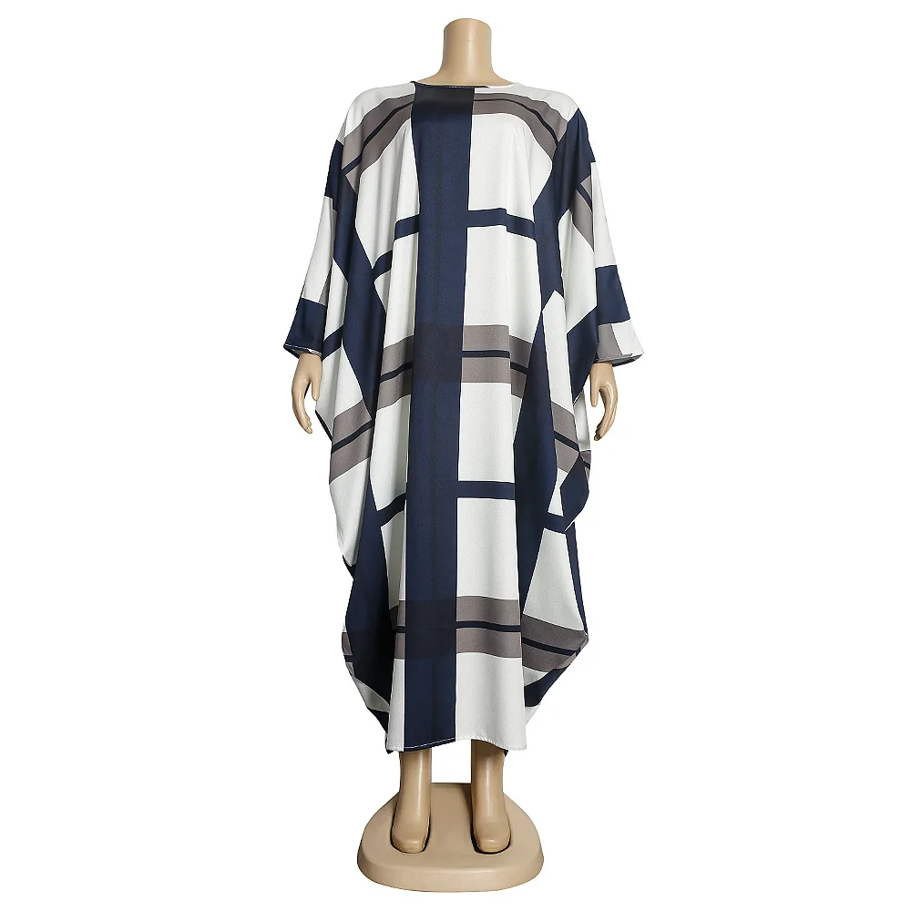 

2022 New African Oversize African Loose Design Diamond Dress For Lady
