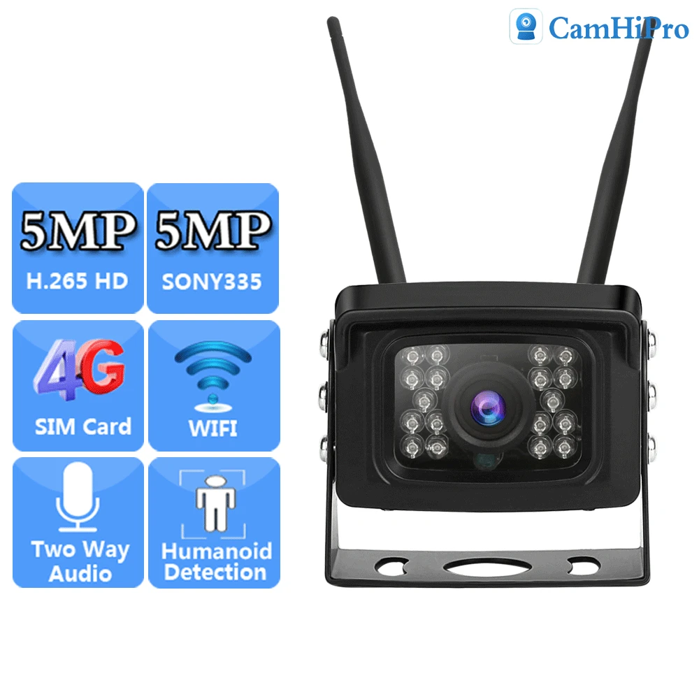 

Беспроводная IP-камера видеонаблюдения с поддержкой Wi-Fi, 5 Мп