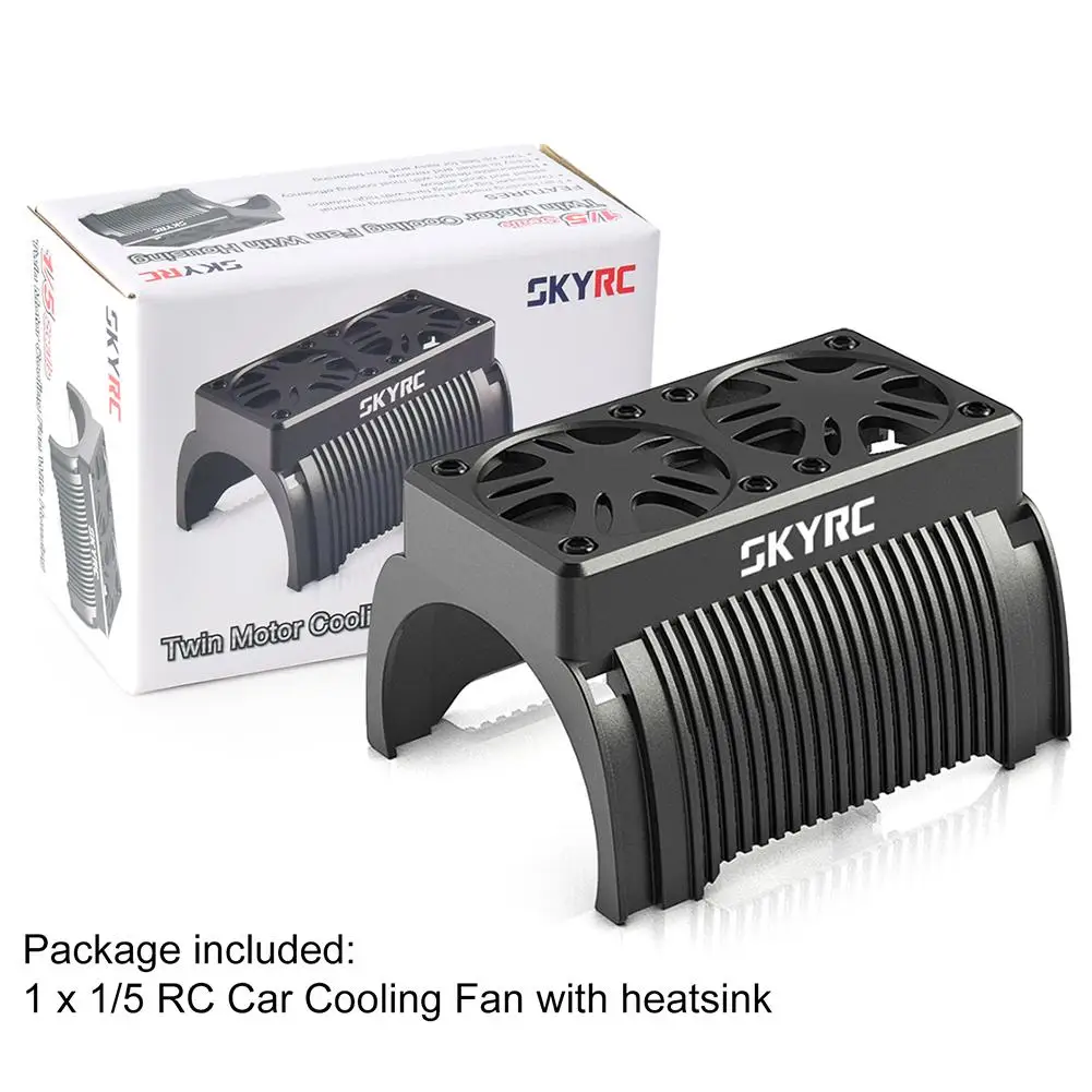 

SKYRC SK-400008-15 двухмоторный охлаждающий вентилятор с корпусом 55 мм, радиатор, совместимый со шкалой 1/5, автомобиль с дистанционным управлением Traxxas Arrma