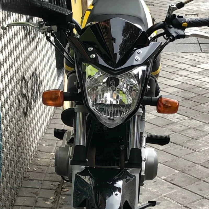 Для Yamaha FZ16 Fi V2.0 FZ 16 FZ-S FZS S 150 2014 2015 2016 2017 2018 мотоциклетное черное лобовое стекло