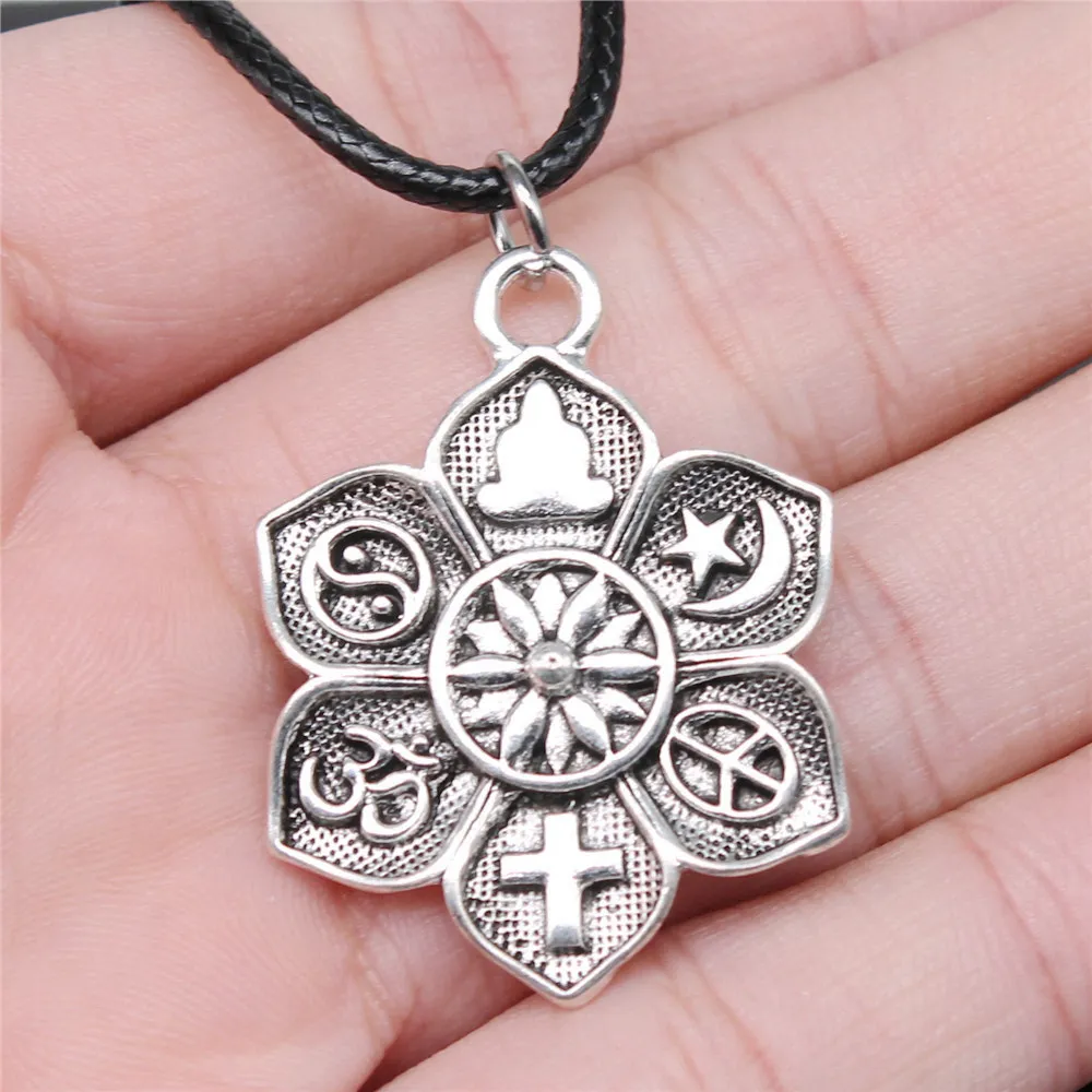 1 шт. Женская цепочка с крестом Будды длина 45 + 4 см