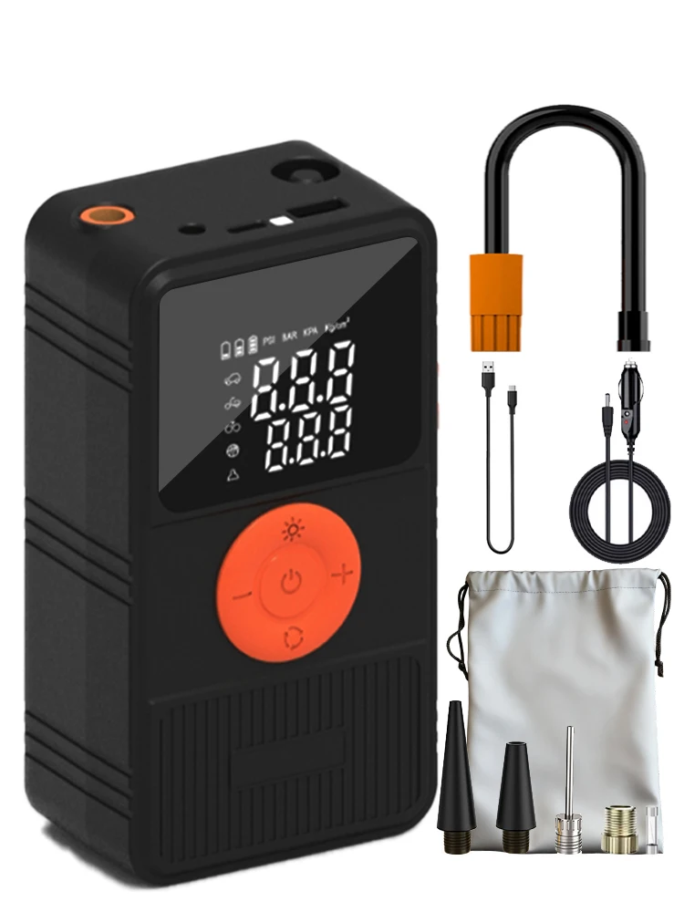 

12 В автомобильный беспроводной воздушный насос для шин портативный воздушный компрессор для автомобилей, мотоциклов, велосипедный электрический насос для накачивания шин