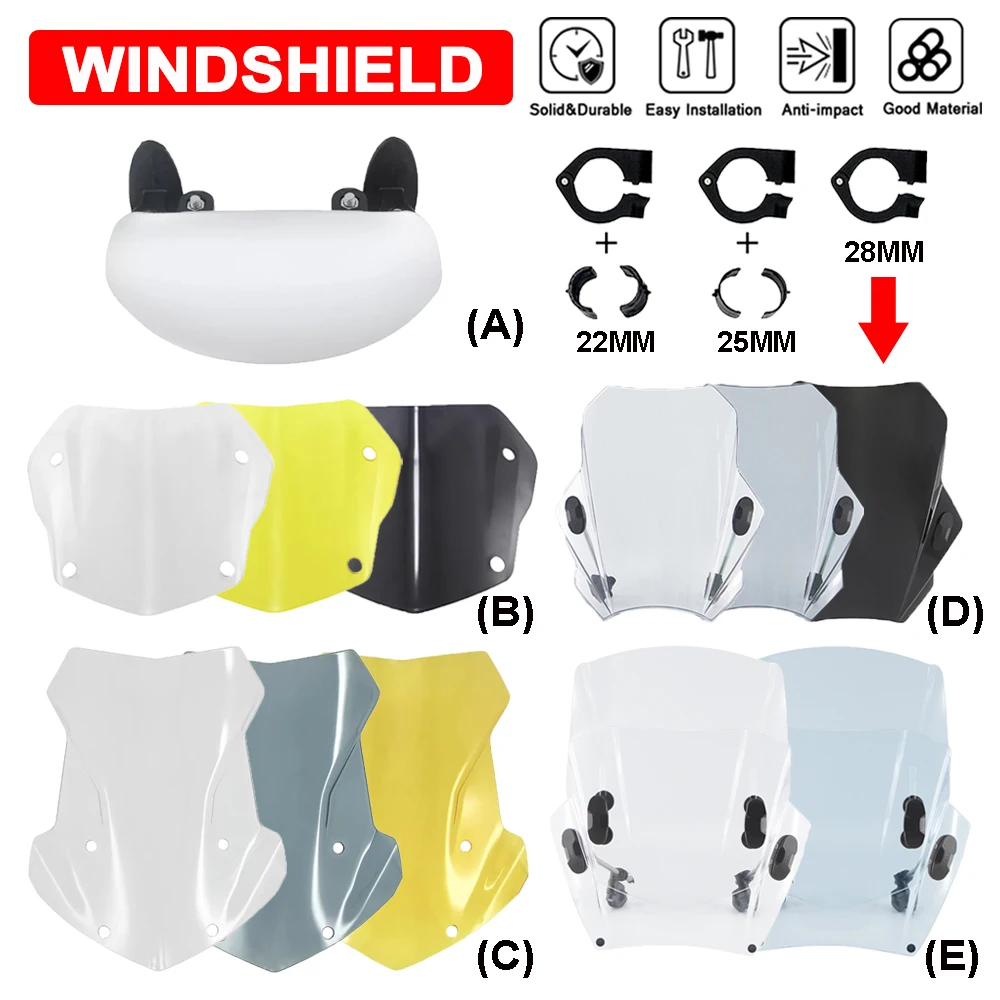 

Sport Windscreen Windshield For BMW R1200GS R1250GS Adventure 2013-2021 2022 R1200 GS R1250 Motorcycle Wind Deflector Protector