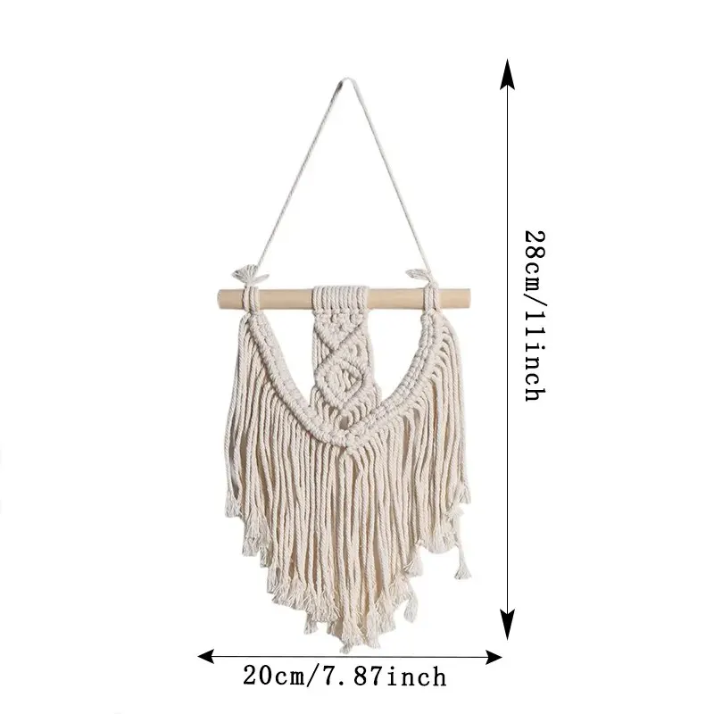 Винтажный хлопковый гобелен ручной работы в скандинавском стиле декоративное