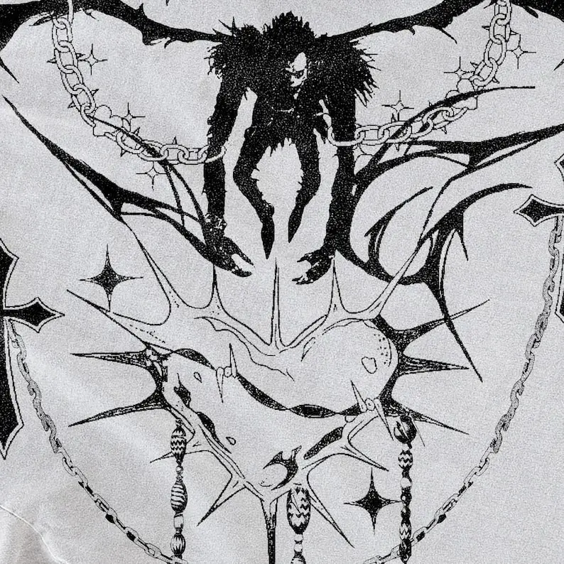 Ryuk Death Cybersigilism y2k Y2K grunge Grunge aesthetic death note gothic tshirt anime vintage streetwear