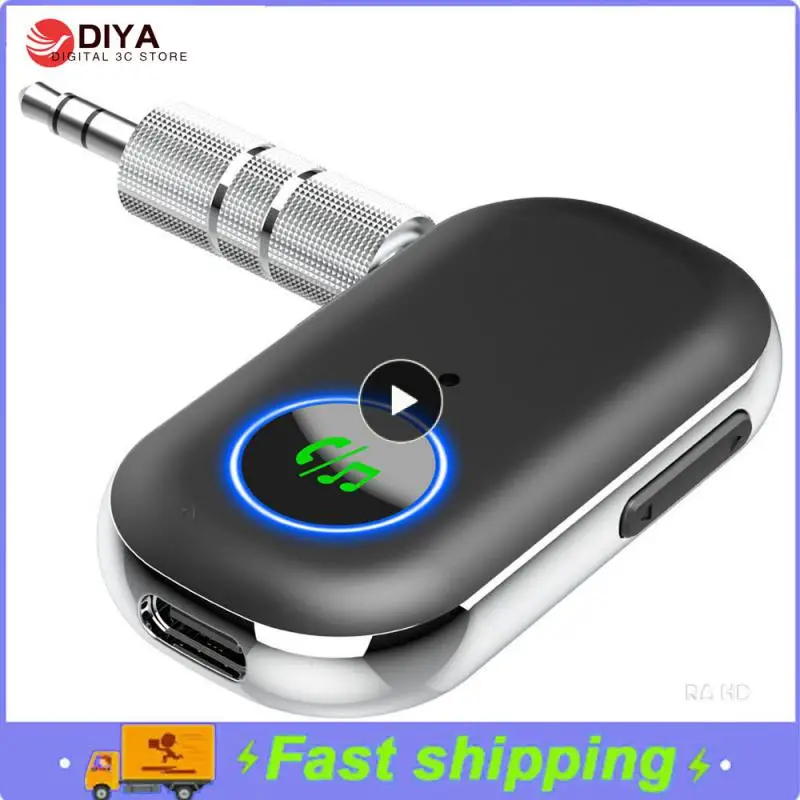 

Automatically Connect Audio Transceiver Stereo Car Mobile Receiver Receiving Audio Adapter Bluetooth5.0 Rechargeable