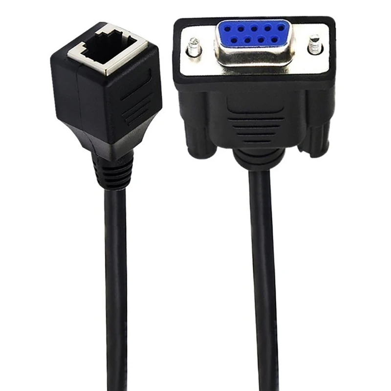 

Flexible DB9 9-Pin Serials Port Female/Male to RJ45 Cable DB9 to RJ45 Adapter Cable Different Devices with Ease