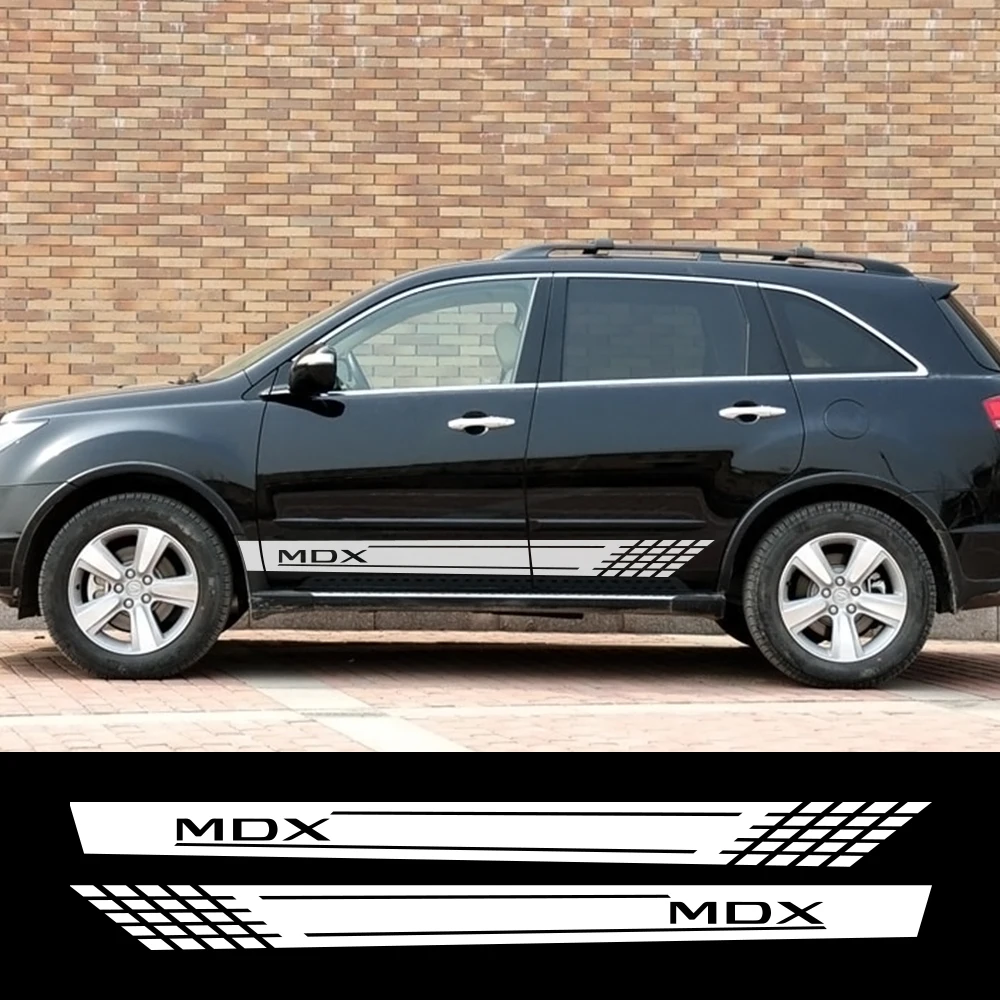 

2 шт., длинные автомобильные наклейки для Acura MDX RDX