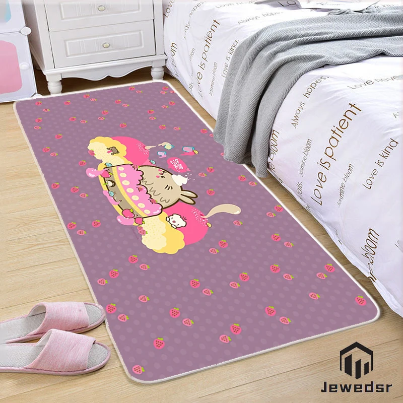 

Kawaii style bedroom kitchen bathroom hallway mat living room children door inside and outside animated small animal non-slipmat