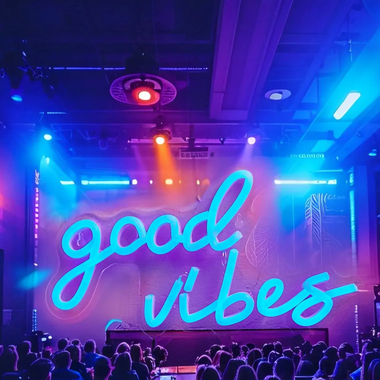

Неоновая лампа Chi-buy «Good Vibes» USB