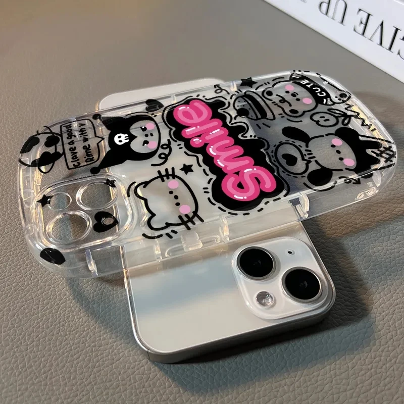 Чехол с рисунком Sanrio Kuromi Kitty Dog Bear для Samsung Galaxy A53 A21S A24 A10 M10 A10S A05 A04S A71 A72 A33 A02 A03 A73 F13 A05S