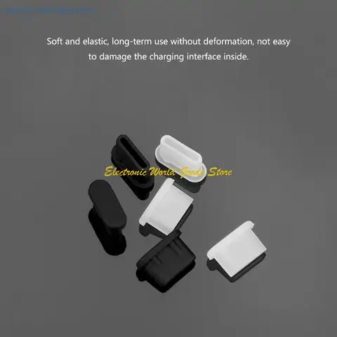 3 шт. защитные колпачки для интерфейса типа C, силиконовые пылезащитные заглушки для электронных устройств Avata 2 и USB C