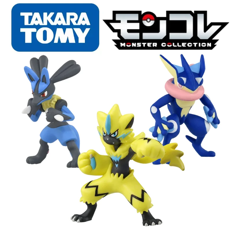 

BANDAI MS-08 09 10 Pokemon Figures Popular Combination Lucario Greninja Zeraora Toys High-Quality Exquisite Appearance toys
