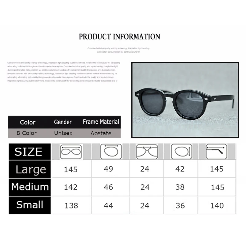 Фото Johnny Depp Polarized Sunglasses Men Women Luxury Brand Designer Lemtosh Style Sun Glasses For Male Female Oculos №3